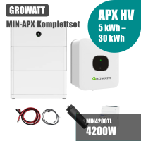 Growatt Komplettset APX MIN 4200TL