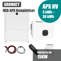 Growatt Komplettset APX MID 15KTL3