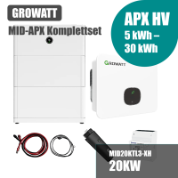 Growatt Komplettset APX MID 20KTL3
