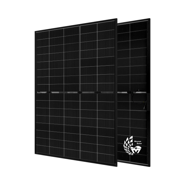 1X Maysun Solarmodule HJT 430W Mono Full Black Dual Glass Bifacial (MS430JT40Hb),No Grid,Half Cut 1760*1098*30mm Cable 1000mm