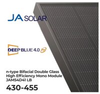 36x JA SOLAR JAM54D41-445/LB Solarmodul 445Wp N typ Glass Glass full black - 25 Jahre Produktgarantie