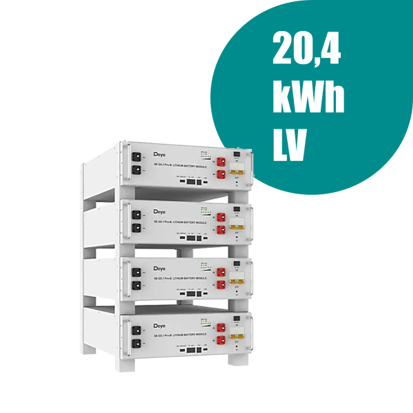 20KWh Deye SE-G5.1 Pro-B 5,1 kWh Batteriespeicher LiFePO4