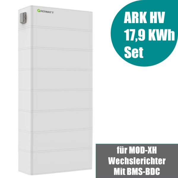 Growatt ARK 17.9kWh Hochvolt-Solarspeicher-Set für MOD TL3-XH Serie