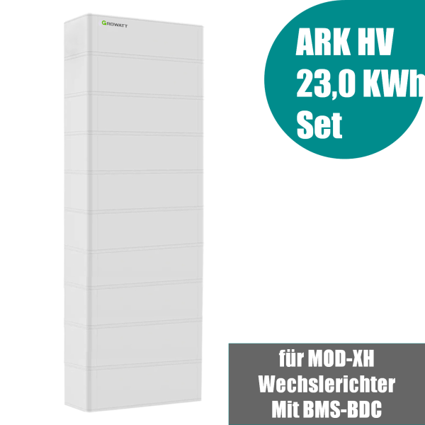 Growatt ARK 23.0kWh Hochvolt-Solarspeicher-Set für MOD TL3-XH Serie