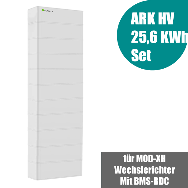 Growatt ARK 25.6kWh Hochvolt-Solarspeicher-Set für MOD TL3-XH Serie