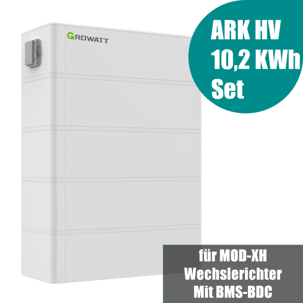 Growatt ARK 10.2kWh Hochvolt-Solarspeicher-Set für MIN-TL/MOD-TL3-XH Serie
