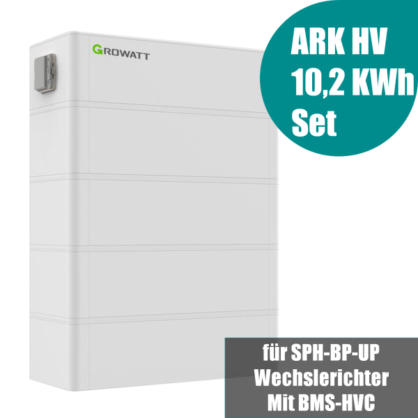 Growatt ARK 10.2kWh Hochvolt-Solarspeicher 10,24kWh inkl. Zubehör - 2% Skonto bei Vorkasse