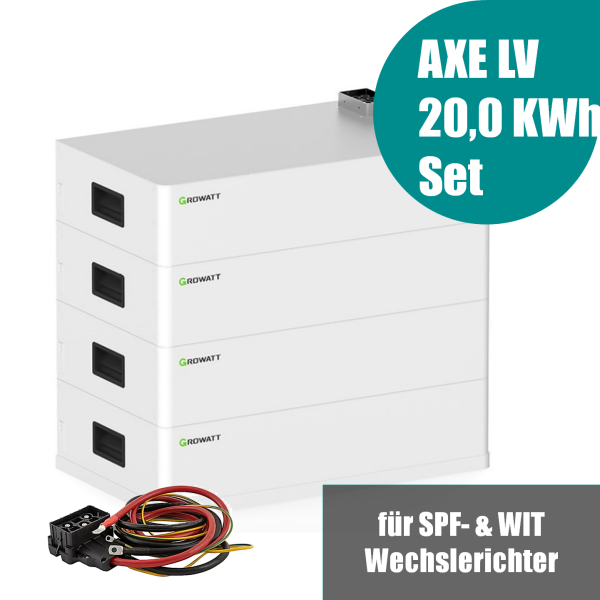 Growatt AXE 20.0L 20kWh Niedervolt Solarspeicher-Set