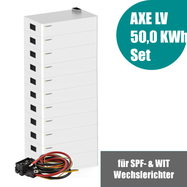 Growatt AXE 50.0L 50kWh Niedervolt Solarspeicher-Set