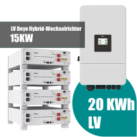 Deye Komplettset 15 kW Hybridwechselrichter SUN-15K-SG05LP3-EU-SM2 & 25,5 kWh Batteriespeicher Deye SE-G5.1 Pro-B - 0% MwSt. (gem. § 12 Abs. 3 UStG)