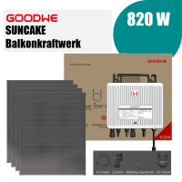 GoodWe Suncake 820 W Balkonkraftwerk Komplett-Set (inkl....