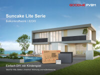 GoodWe Suncake 820 W Balkonkraftwerk Komplett-Set (inkl....
