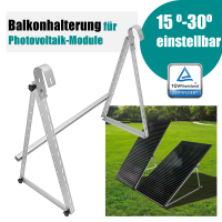 Balkon-PV-Halterung Edelstahl – Verstellbares...