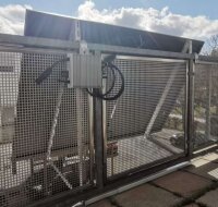 Balkon-PV-Halterung Edelstahl – Verstellbares Montageset für Solarmodule, für runde & eckige Geländer bis 60 mm