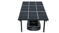 GOODWE Vela Solar Carport Gestell für 1 Auto inkl. 9 Solarmodule (TÜV zertifiziert)