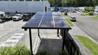 GOODWE Vela Solar Carport Gestell für 1 Auto inkl. 9 Solarmodule (TÜV zertifiziert)