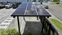 GOODWE Vela Solar Carport Gestell für 1 Auto inkl. 9 Solarmodule (TÜV zertifiziert)
