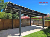 GOODWE Vela Solar Carport Gestell für 1 Auto inkl. 9 Solarmodule (TÜV zertifiziert)