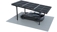 GOODWE Vela Solar Carport Gestell für 1 Auto inkl. 9 Solarmodule (TÜV zertifiziert)