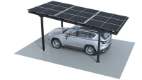 GOODWE Vela Solar Carport Gestell für 2 Autos inkl. 15 Solarmodule (TÜV zertifiziert)
