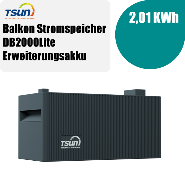 TSUN SolarCan TSOL-DB2000Lite 2 kWh DC Solarspeicher Erweiterungsakku - 2%Skonto bei Vorkasse Überweisung