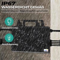 TSUN Mikro-Wechselrichter 2000W TSOL-MS2000 für Balkonkraftwerk, IP67 wetterfest, 4 MPPT, Bluetooth & WiFi, inkl. 5m Anschlusskabel