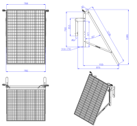 2x SUNSHARE Ray Beton Balkon Halterung Winkel einstellbar...