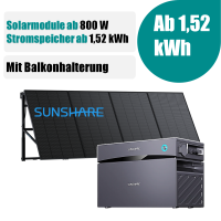 SUNSHARE Glory All-in-One 800W Balkonkraftwerk mit...
