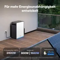 CONOW Tuya Lyra 2500 Pro Speicher für Balkonkraftwerke - 2% Skonto bei Vorkasse Banküberweisung