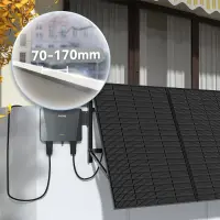 Sunshare Ray Balkonkraftwerk 600W Full Black Leichtmodule ohne Halterung für Balkon, Fassade und Zaun