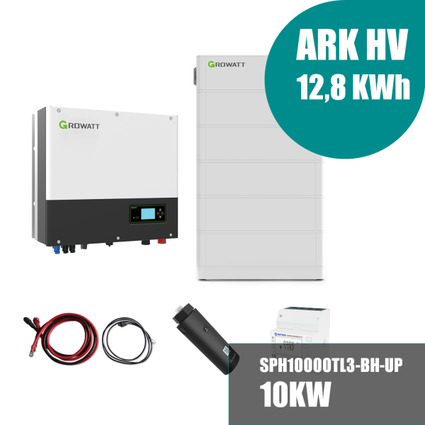 Growatt Komplettset SPH10000TL3-BH-UP 10kW mit 12,8kWh Solarspeicher-Set - 2% Skonto bei Vorkasse