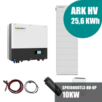 Growatt Komplettset SPH10000TL3-BH-UP 10kW mit 25,6kWh...