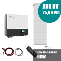 Growatt Komplettset SPH6000TL3-BH-UP 6kW mit 25,6kWh...