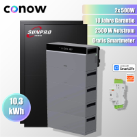 1000W Balkonkraftwerk Komplettset Tuya Conow 10.3kWh...