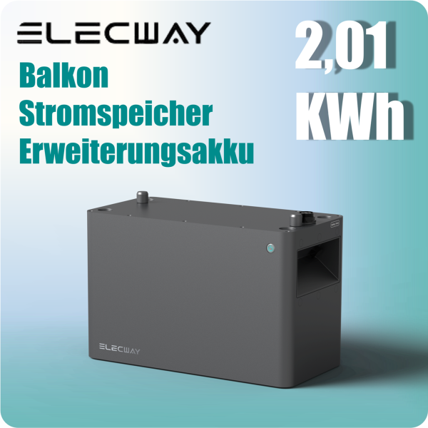 ELECWAY Balkonspeicher S3-20 2,01 kWh DC Solarspeicher Erweiterungsakku