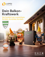 Lumenhaus SunMini All-in-One Balkonspeicher 4,0 kWh 2500W Wechselrichter 4 MPPTs