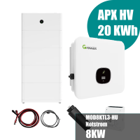 Growatt Komplettset MOD8KTL3-HU 8kw Hybridwechselrichter...