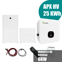 Growatt Komplettset MOD6KTL3-HU 6kw Hybridwechselrichter...