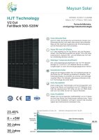 36x Maysun 515Wp HJT N-Type Glas-Glas Bifazial Full Black...