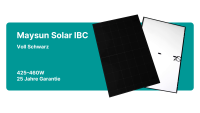 36x Maysun 430Wp IBC Monokristallin Full Black No Busbar Half-Cut Solarmodul MS430-BC-54HB (Palette)