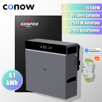 500W Balkonkraftwerk Komplettset Tuya CONOW 4,1 kWh...