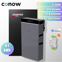 500W Balkonkraftwerk Komplettset Tuya CONOW 9,1 kWh...