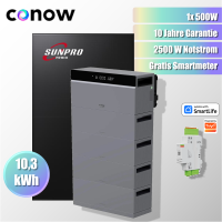 500W Balkonkraftwerk Komplettset Tuya CONOW 10,3 kWh...