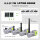 ASCEND PRO Plug-in Elektro-Hydraulik-Wagenheber 5 t, 12-V-Steckerversion mit Luftpumpe, 450 Nm Radschrauber, LED und Koffer