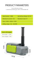 ASCEND PRO Akku Elektro-Hydraulik-Wagenheber 5 t, kabellos mit Luftpumpe, Elektro-Radschrauber, LED und Koffer