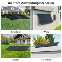 PV-Halterung für 2 Solarmodule – Verstellbares Montageset 0–90° für Flachdach, Garten & Wand