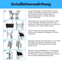 Multifunktionale PV-Halterung für 1 Solarmodul – 0–40° für Balkon, Flachdach, Garten & Wand