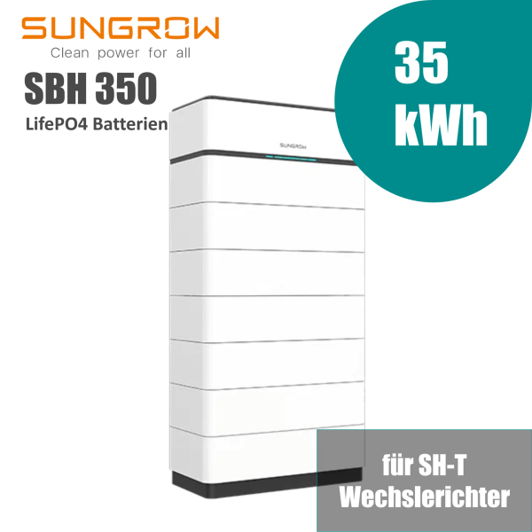 Sungrow SBH350 35kWh Hochvolt-Solarspeicher-Set für SH-T Wechselrichter - 2% Skonto bei Vorkasse Überweisung