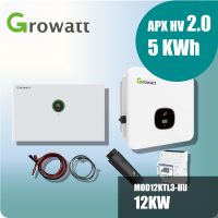 Growatt Komplettset MOD12KTL3-HU 12kw Hybridwechselrichter 3-phasig & APX 2.0 5.0M-S3 5kWh Hochvolt-Solarspeicher