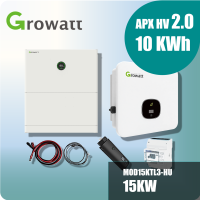 Growatt Komplettset MOD15KTL3-HU 15kw Hybridwechselrichter 3-phasig & APX 2.0 10.0M-S3 10kWh Hochvolt-Solarspeicher